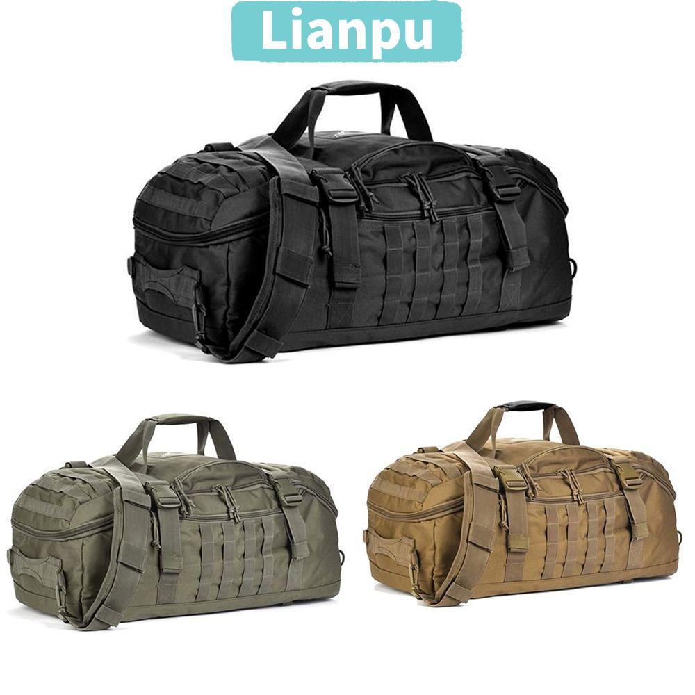 กระเป๋าเป้สะพายหลังเดินป่า LIANPU, กระเป๋า Duffle 45L 3 In 1, ทนทานความจุขนาดใหญ่ปรับทนต่อการฉีกขาด Weekender กระเป๋ากีฬา