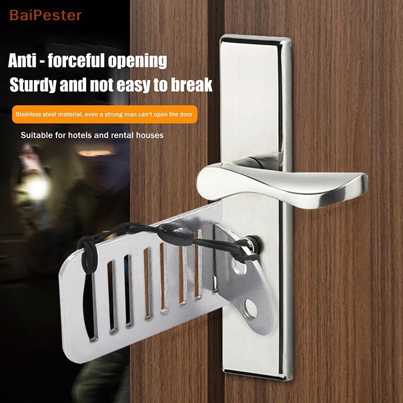 [BaiPester] Portable Door Travel Home Lo Security Extra Lo สําหรับความเป็นส่วนตัวและความปลอดภัยเพิ่ม