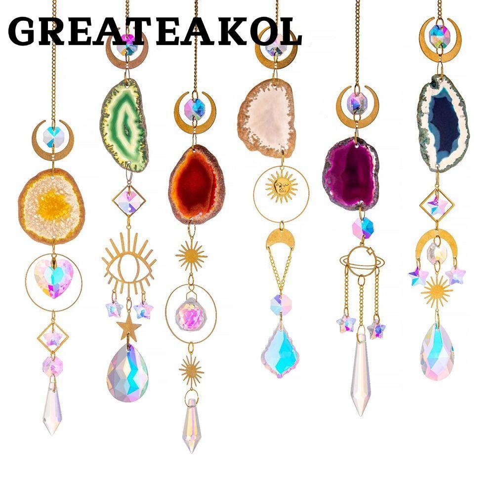 GREATESKOL Sun Catcher Car Agate Home Rainbow Maker