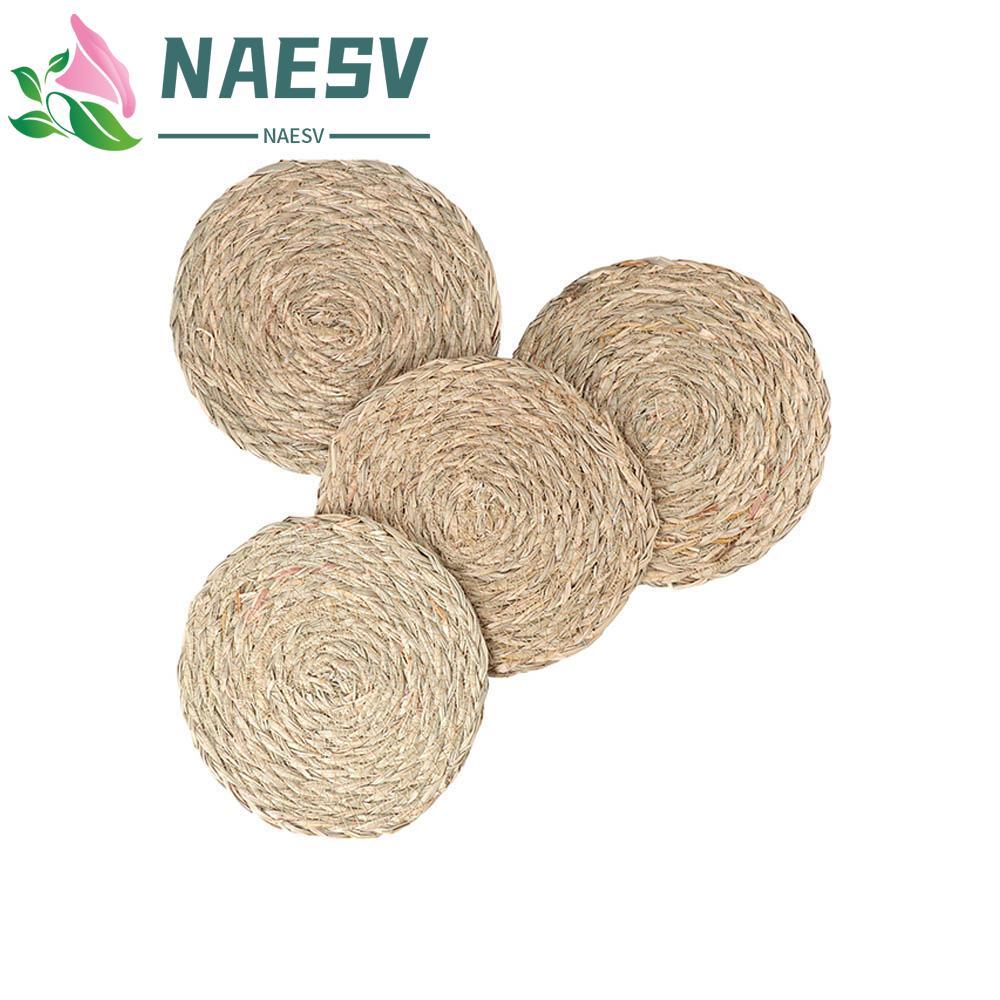 NAESV Placemat Corn Hull Handmade ตาราง Mats Home ฉนวนกันความร้อน N1N ตาราง Pads