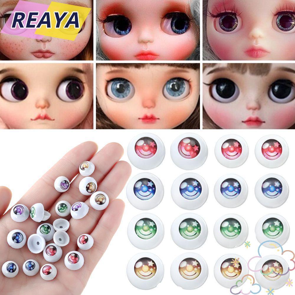 REAYA ตุ๊กตาตาวัตถุประสงค์ทั่วไปสําหรับตุ๊กตา BJD เด็กตาครึ่งวงกลม