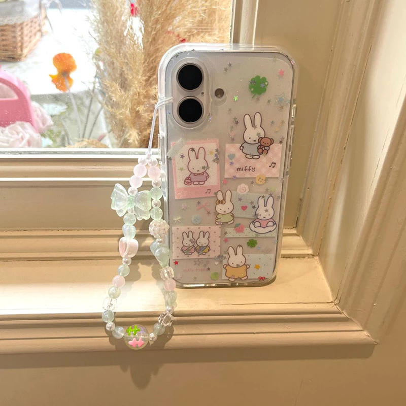 เคสไอโฟน17 13เคสใสแวววาวลายมิฟฟี่ ม้า2026 ฮิต สำหรับ IPhone 16 13 17 Air 12 11 15 14 Pro Max XR X XS 7 8 15 16 14 Plus