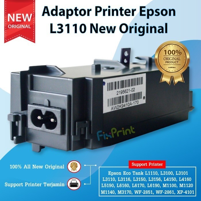 แหล่งจ่ายไฟใหม่ Original Epson L1110 L3110 L3116 L3150 L3156 L4150 L4160 L5190 L6160 L6170 L6190 ล่า