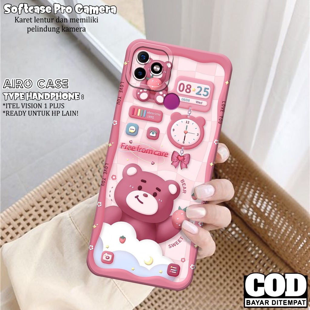 Softcase ITEL VISION 1 PLUS เคสล่าสุด ITEL VISION 1 PLUS แฟชั่นกรณี CARTOON Casing ITEL VISION 1 PLU