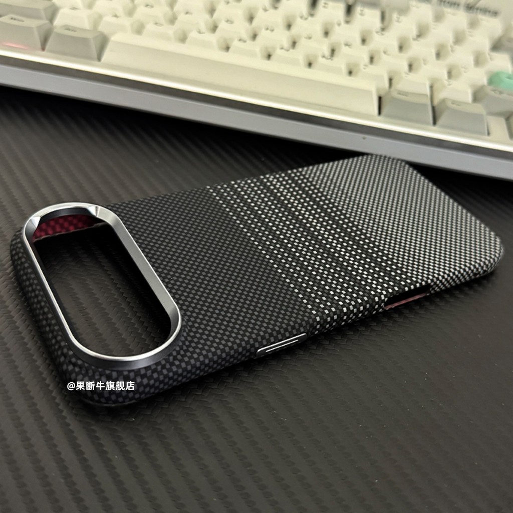 รูปแบบเคฟล่าร์ [การดูดซึมแม่เหล็ก] เหมาะสําหรับเคสโทรศัพท์ Apple 17Air Skin-Feel Thin iphoneAir รูปแบบคาร์บอนไฟเบอร์กรอบโลหะบางเฉียบรวมทุกอย่าง Shock-