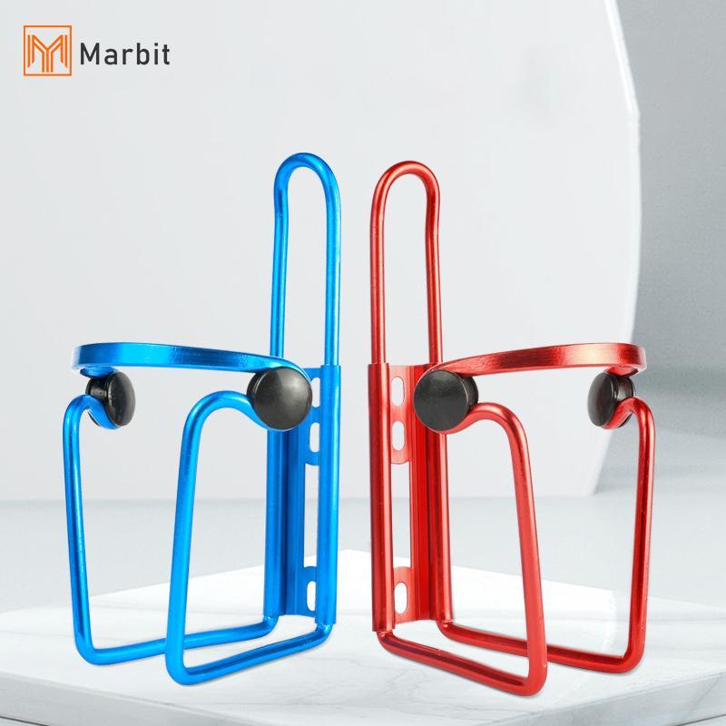Marbit 1PC กรงขวด Braet สำหรับจักรยานเสือภูเขาอลูมิเนียม พร้อมถ้วยน้ำและที่วางขวด อุปกรณ์เสริม MTB