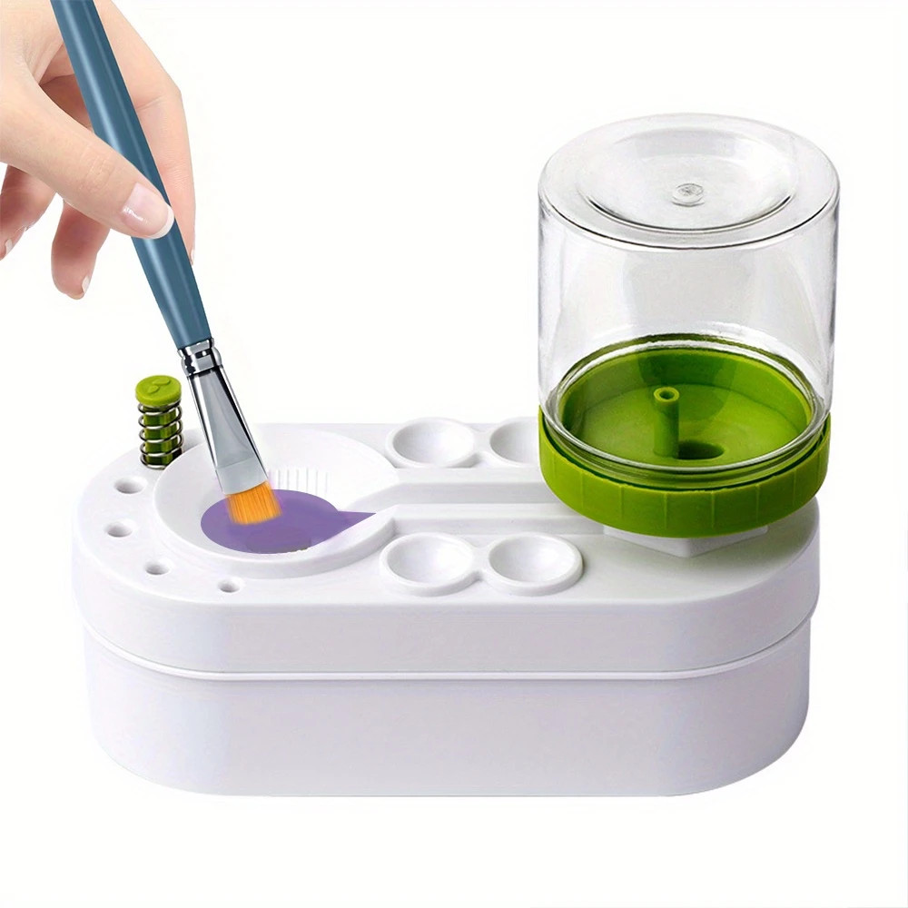 Paint Brush Cleaner Watercolor Brush Rinser with Drain Cleaner Rinse Cup Paint Water Dispenser Oil P