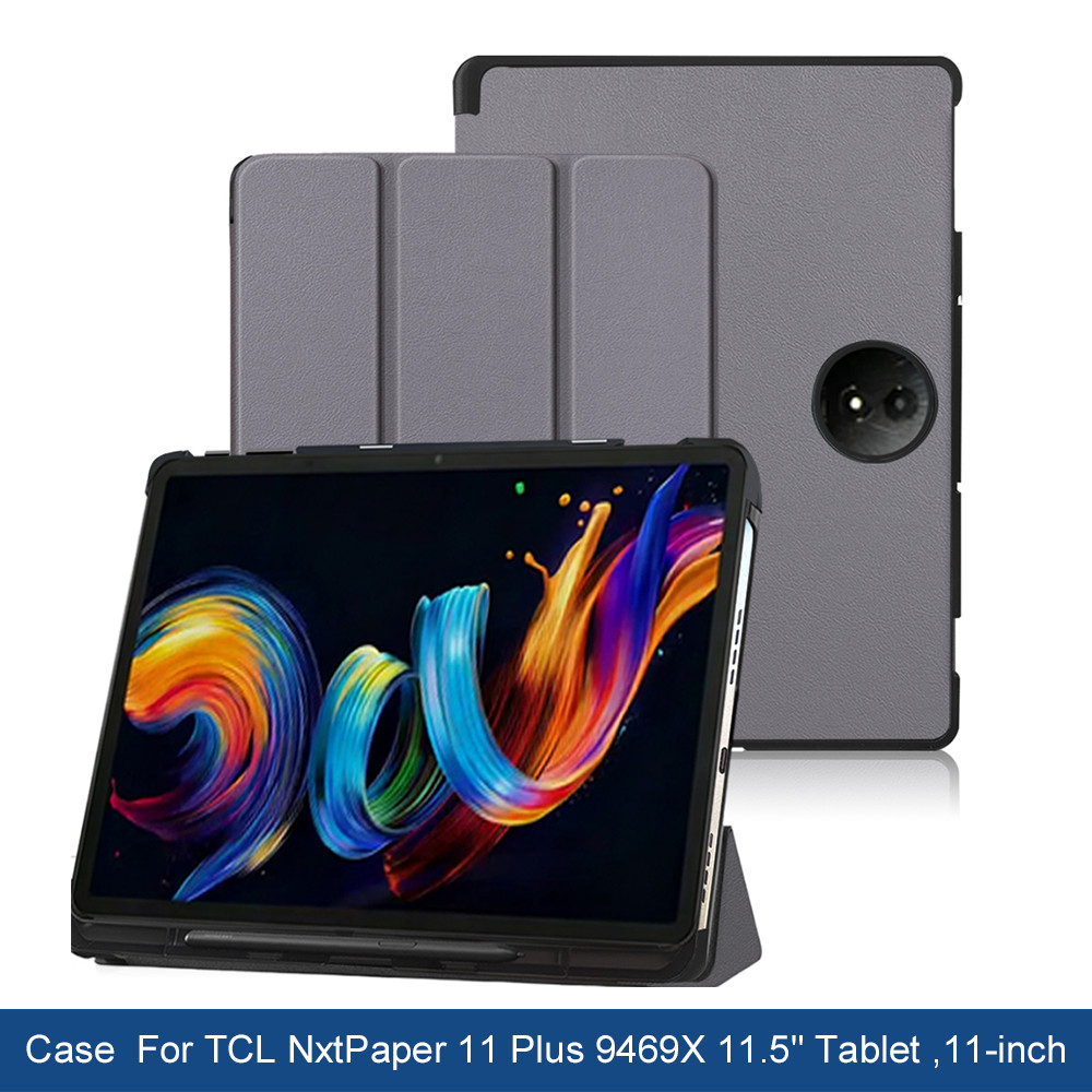 สําหรับ TCL NxtPaper 11 Plus Case 99469X Tablet PC 11.5" Anti Drop Cover Slim Tri-Folding Stand Cover พร้อมผู้ถือปากกา