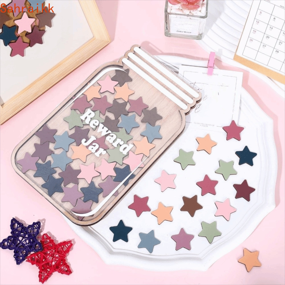 AXIOM Positive Beahavior Rewards Jar, ไม้การ์ตูนเด็ก Star Reward Jar, แผนภูมิ Chore รางวัล Beahavior