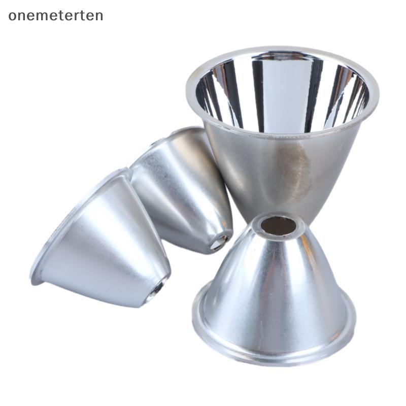 Rten 1PC 41 มม.46 50 60 มม.อลูมิเนียม LED ไฟฉาย Reflector คอนเดนเซอร์ถ้วยสะท้อนแสงสําหรับ 10W 5W 3W 