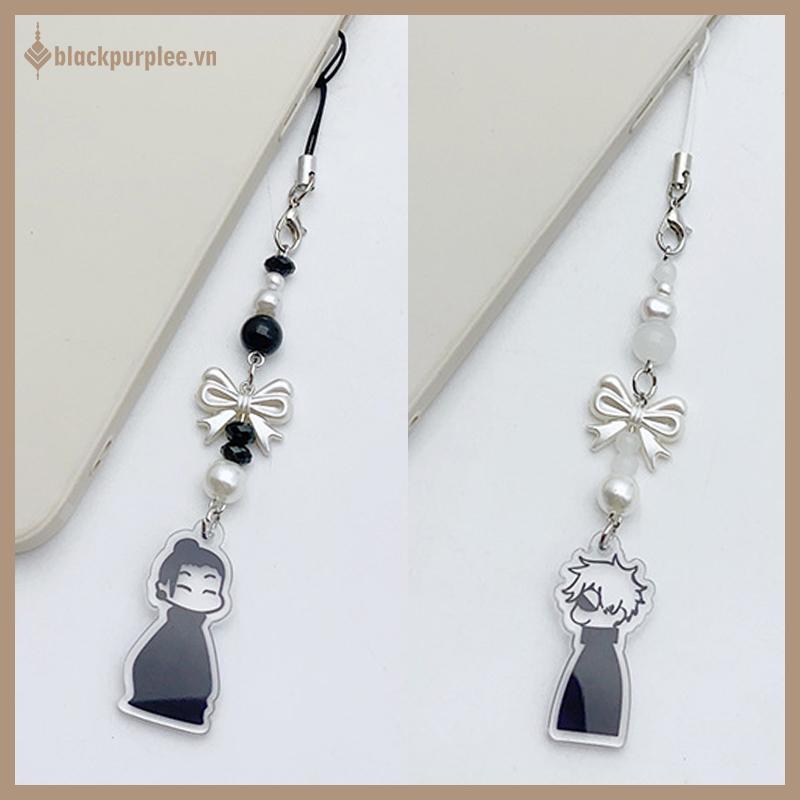 BPURIPPLE อะนิเมะ Jujutsu พวงกุญแจคอสเพลย์ Geto Suguru Satoru Gojo จับคู่ JJK โทรศัพท์ Charm อุปกรณ์