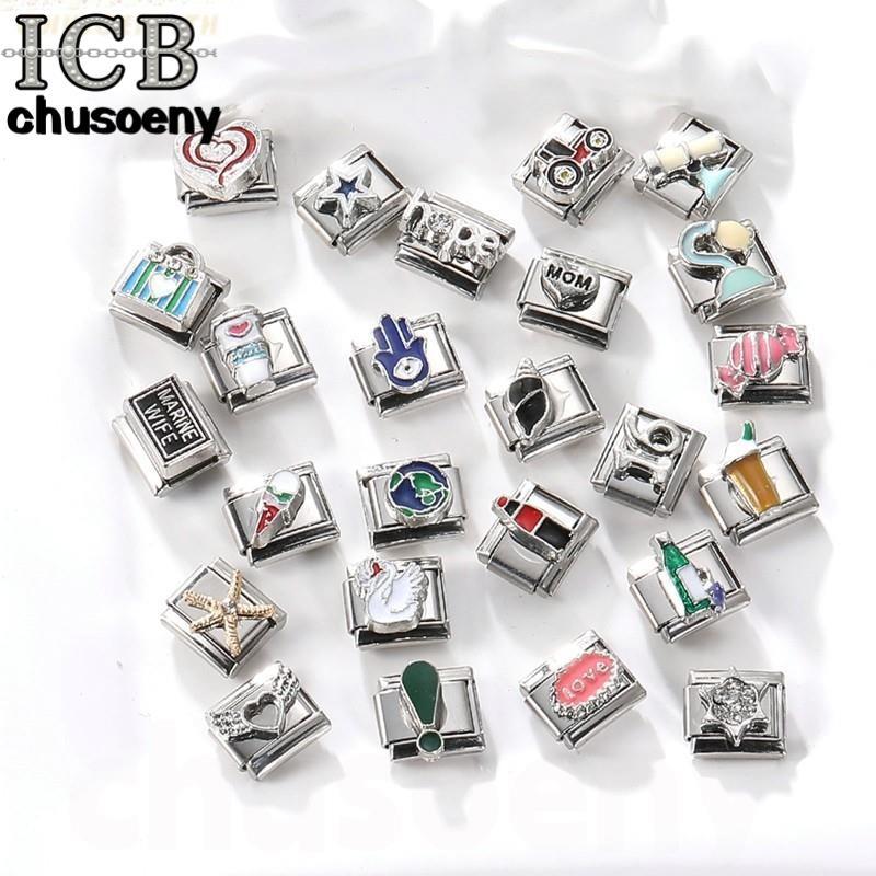 3D รถเครื่องดื่ม Star Italian Charm สร้อยข้อมือ Fit 9 มม.สร้อยข้อมือสแตนเลส DIY เครื่องประดับทําอุปกรณ์เสริม Retro บุคลิกภาพโมดูลสร้อยข้อมือเครื่องประดับ