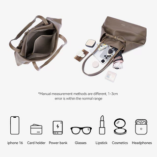 BOSTANTEN Allin Bag กระเป๋าถือผู้หญิง Suede PU กระเป๋า Tote ผู้หญิงขนาดใหญ่ ใส่โน้ตบุ๊กได้ กระเป๋าทำงาน สะพายไหล่ สไตล์เกาหลี เรียบหรู