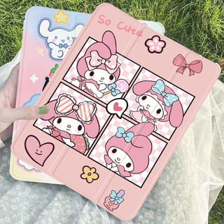 เคสไอเเพด gen11 A16 Air4 Air5 10.9 Air6 2024 Air7 เจน10 2022 gen7/gen8/gen9 10.2 Air3 10.5พร้อมช่องเสียบปากกาฝาหลังใส