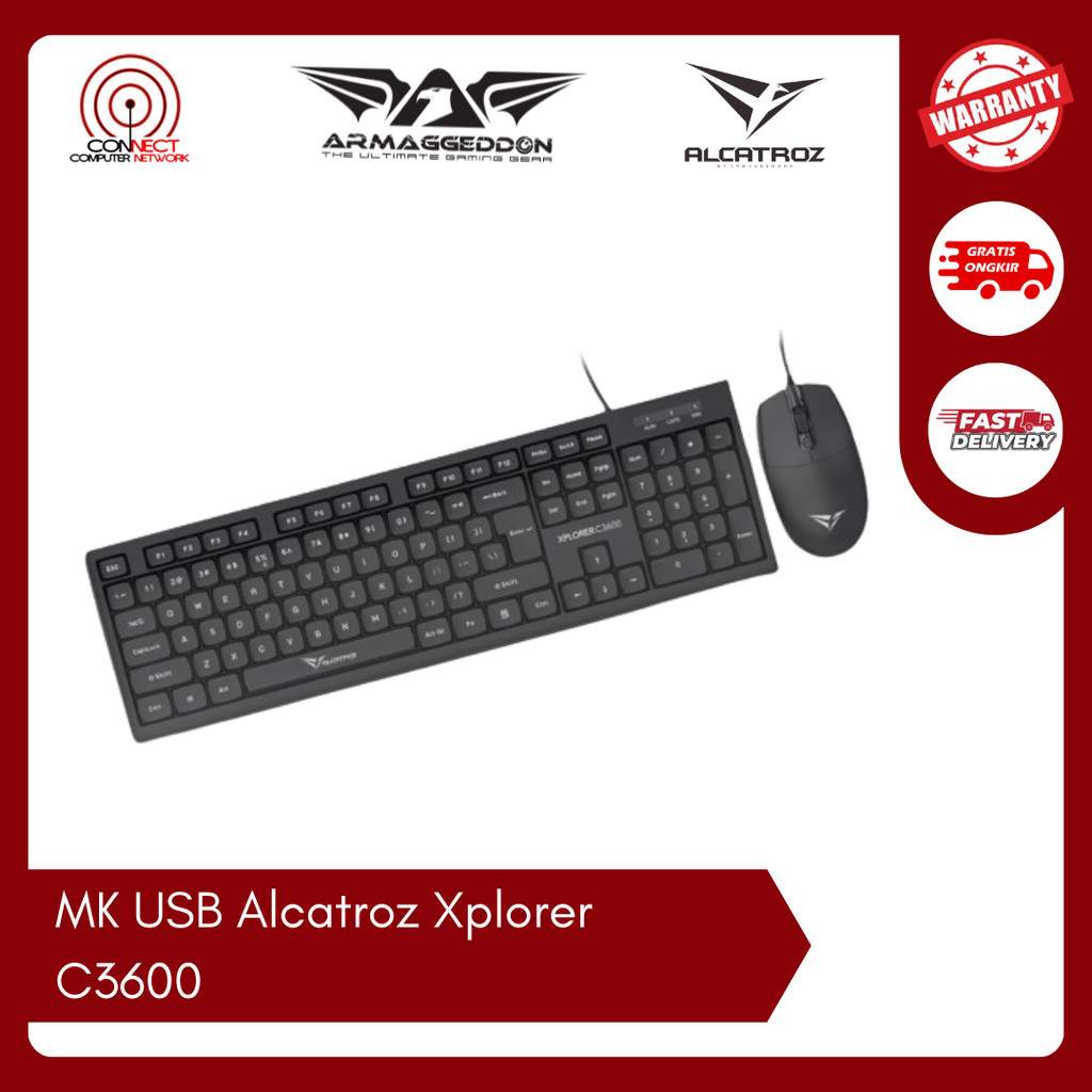 Alcatroz Xplorer C3600 เมาส์คีย์บอร์ด USB