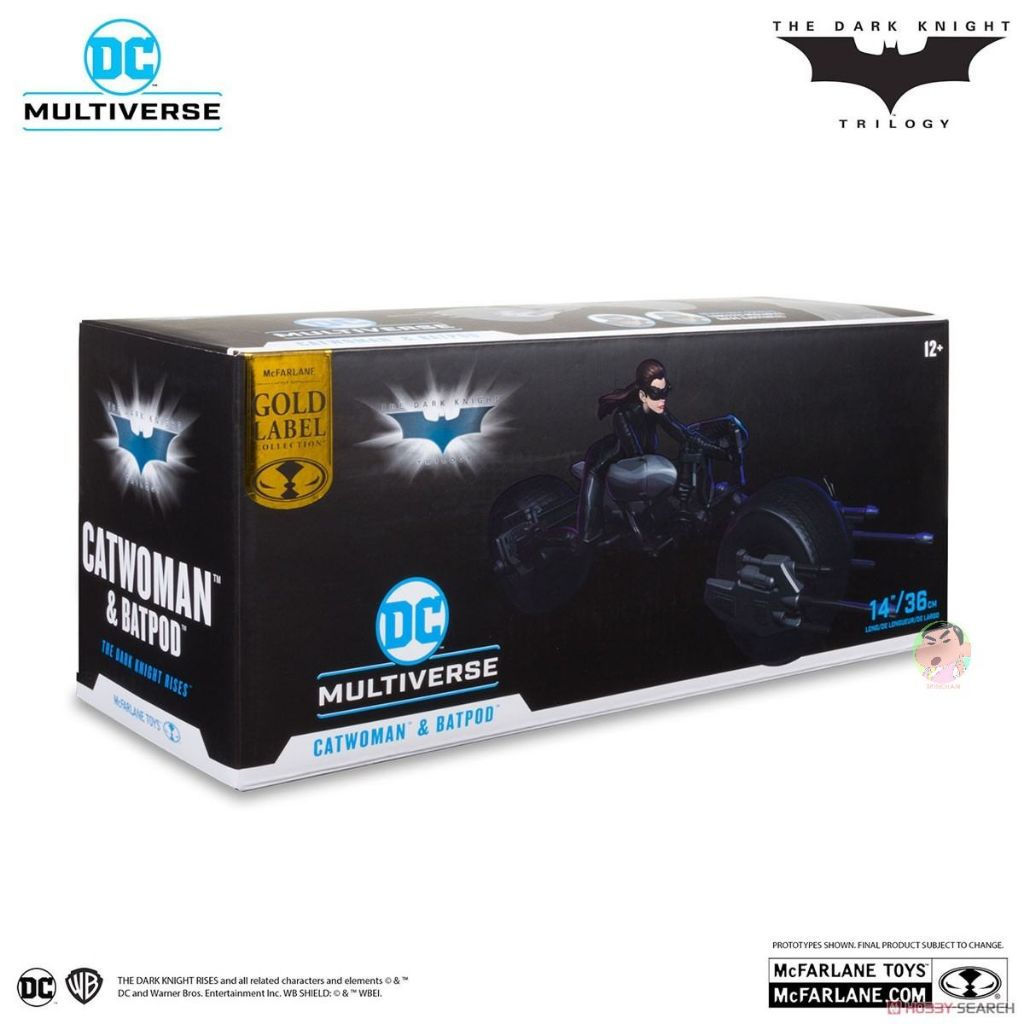 (🔵PRE-ORDER)McFarlane Batman DC Multiverse: Vehicle - Catwoman & Batpod