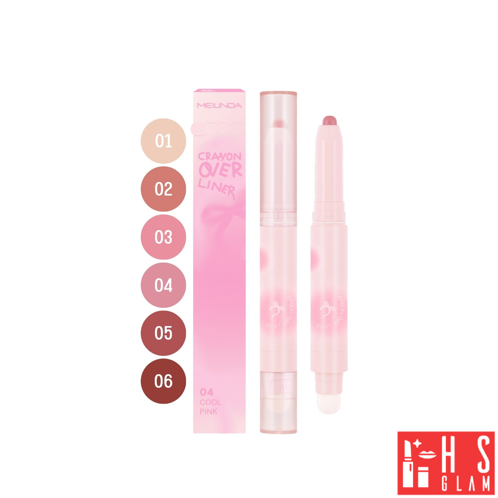 MEILINDA Crayon Over Liner เมลินดา ลิปไลน์เนอร์ เนื้อนุ่ม เขียนง่าย สีสวย ลิป เขียนขอบปาก 1 แท่ง