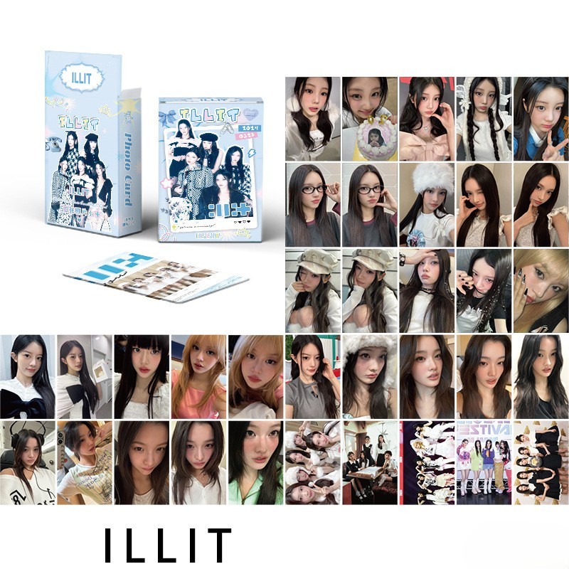 ILLIT 50 HOLOGRAM โฟโต้การ์ด LOMO CARD PHOTO CARD KPOP LOMOCARD KPOPERS PHOTOCARD