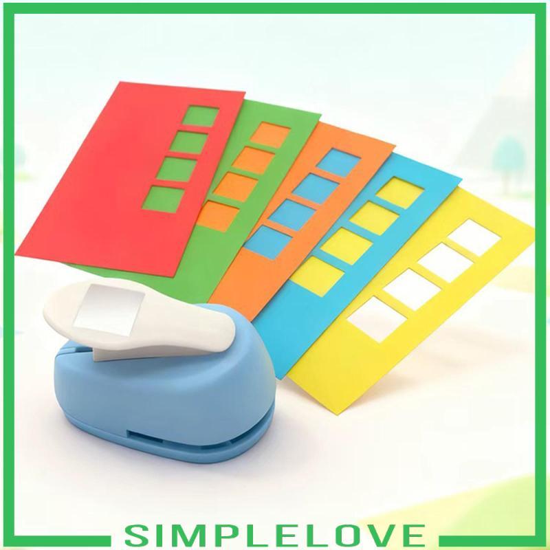 [Simple] Tab Punch Square Punch Craft Lever Punch Paper Punch Square Lever Action Craft Punch ขนาดกะ