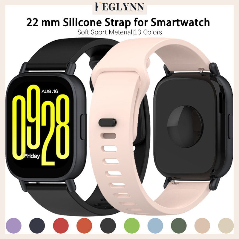 สายซิลิโคนกีฬาอ่อน 22 มม for Redmi Watch 5 Active/Lite / Huawei Watch GT 6/5/4/3/2/2E Pro 46มม./ Amazfit / Aolon
