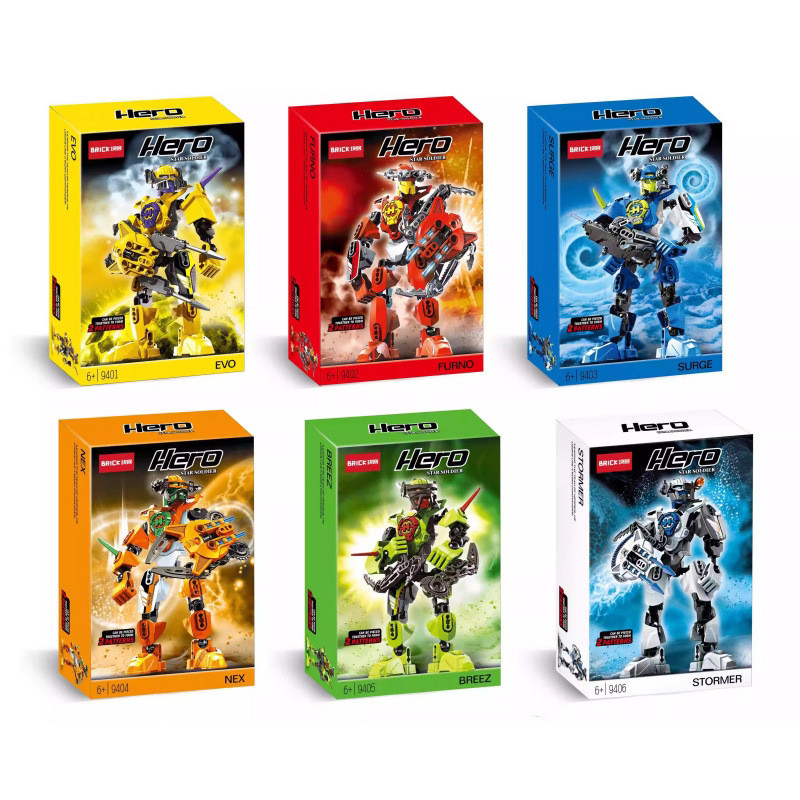 Hero Factory 2.0 ประกอบบล็อกเจ้าของอาคารนักรบชีวเคมีรวมหุ่นยนต์รุ่นเด็กของขวัญ