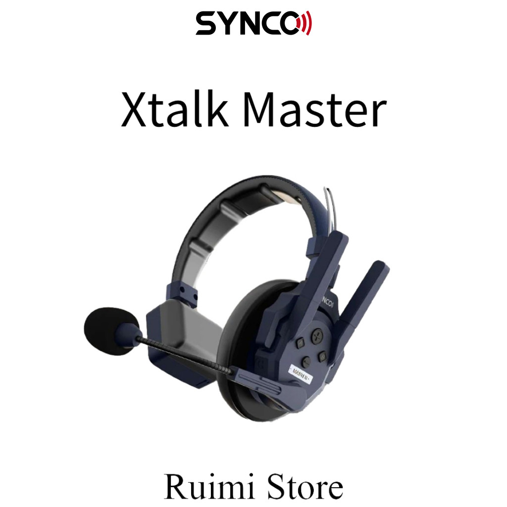 SYNCO Xtalk Master Xtalk XM1 XM2 ชุดหูฟังไร้สาย Intercom ไมโครโฟนไร้สายระบบสื่อสารสําหรับภาพยนตร์ Li