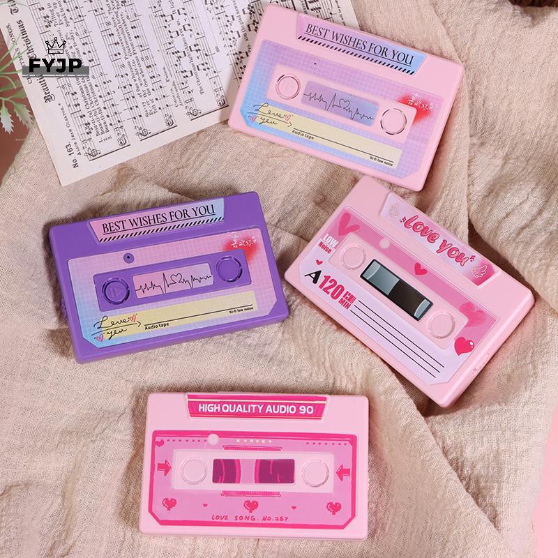 FYJP Self-Made DIY การ์ดอวยพร Ins Recordable Post Card Cassette Tape Self-Made DIY วาเลนไทน์ 5 นาทีก