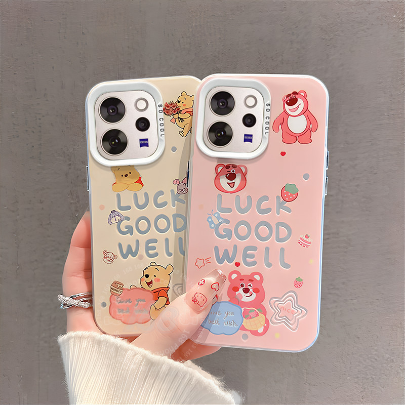 เคส Vivo V70 Case เคสลายน่ารักการ์ตูน วินนี่ เดอะ พูห์ ลักกี้ ลอตโซ่ หมี กันกระแทก พร้อมขอบซิลิโคนอ่อน สายคล้องโทรศัพท์ เคสใหม่ปี 2026 สำหรับผู้หญิง นักเรียน และสาวๆ ราคา ถูกที่สุด ดีลบีเคเค แกลเลอรีภาพที่ 3
