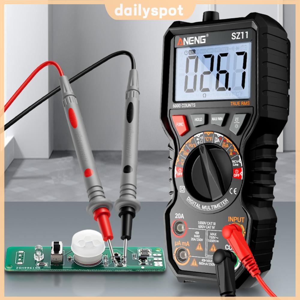 ⚡24ชม.⚡ DC AC Voltmeter Auto-Ranging Ohm Volt Amp Meter AC/DC Capacitance Meter