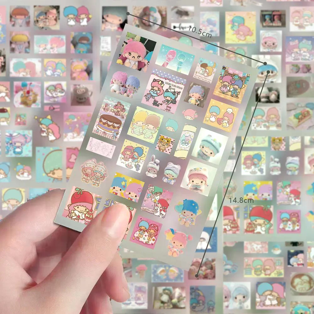 คูคา♥8 ชิ้น Gemini Cut สติกเกอร์ฟิล์ม Sanrio ins สไตล์สติกเกอร์ Sanrio อุปกรณ์ต่อพ่วงบรรจุวัสดุสติกเกอร์กันน้ํา