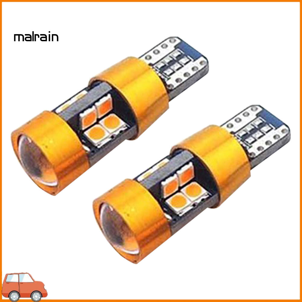 [Ma] 2 ชิ้น T10 168 194 2825 W5W 19LED Amber รถที่จอดรถสํารองย้อนกลับหลอดไฟ