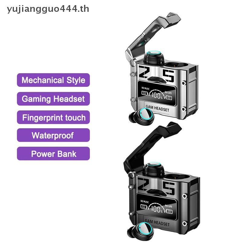 #yu # M25 TWS หูฟังไร้สายหูฟัง Touch Control ลดเสียงรบกวนหูฟังสเตอริโอกันน้ําชุดหูฟัง .