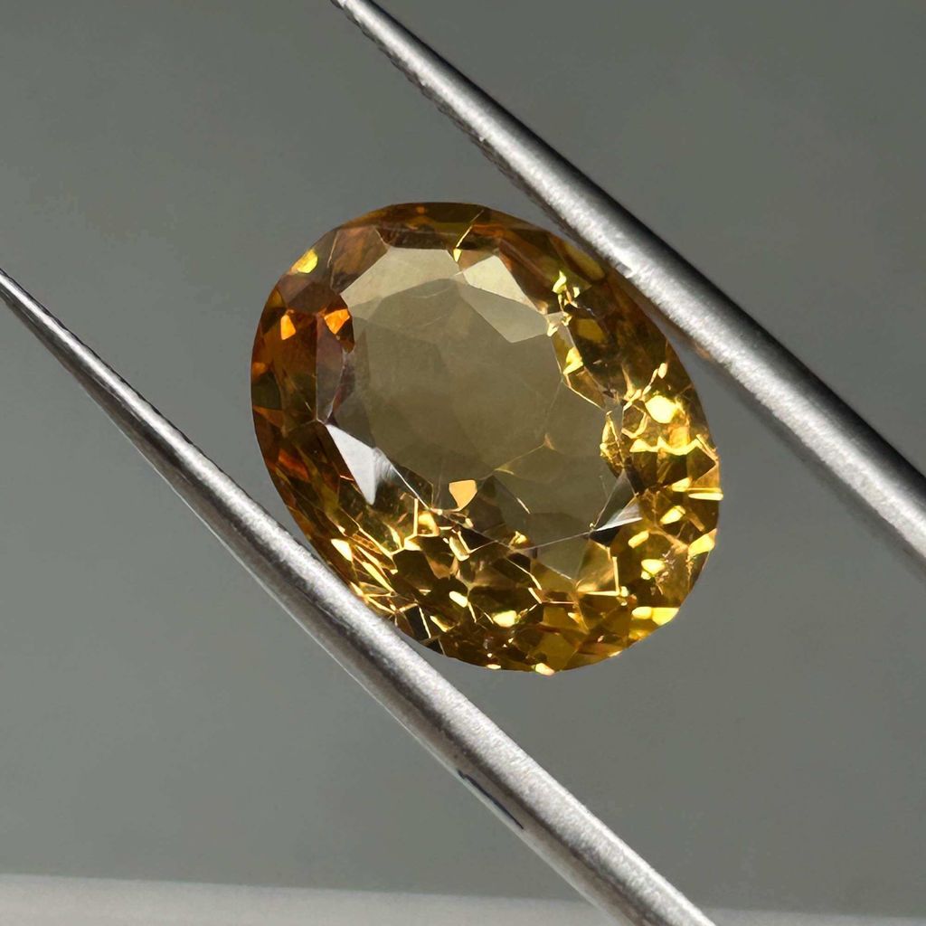 15360C- NATURAL YELLOW QUARTZ CITRINE STONE (ตรวจสอบในภาพ) 7.9 กะรัต