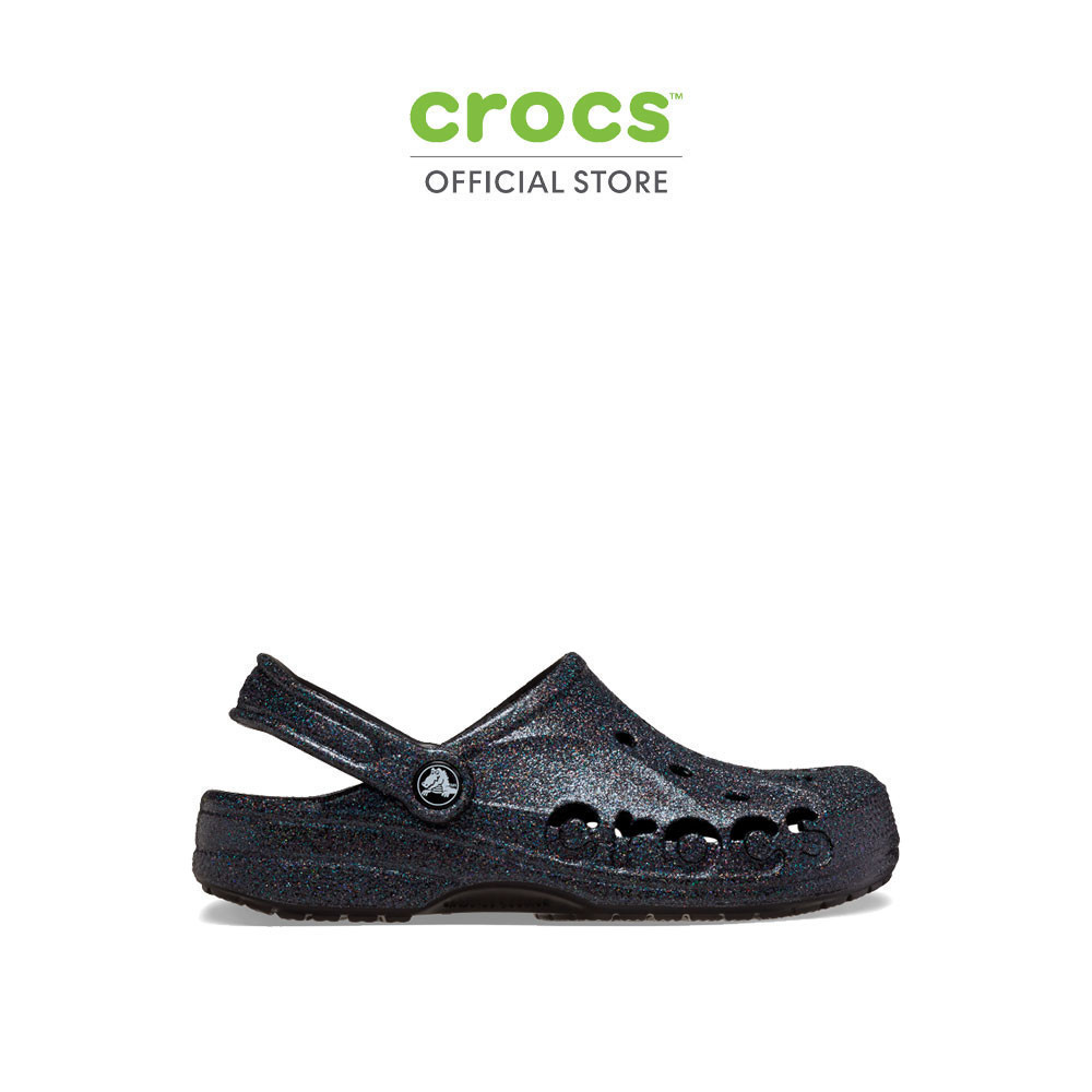 CROCS รองเท้าลำลองผู้ใหญ่ BAYA GLITTER CLOG รุ่น 205925001 - BLACK