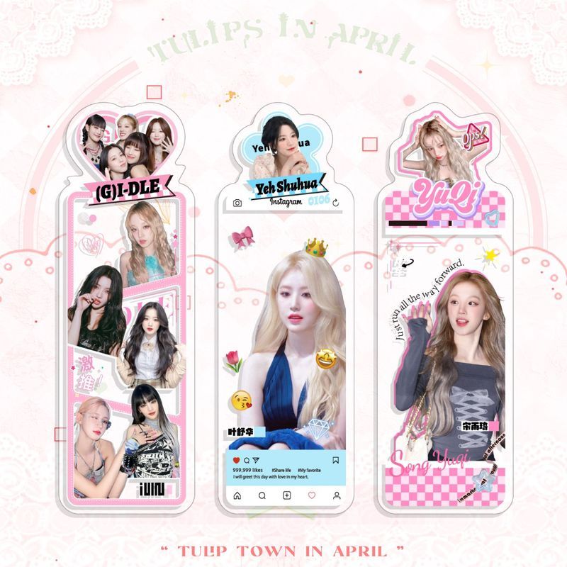 Gidle 亚克力书(G)I-DLE ที่ไม่ซ้ํากันที่ไม่ซ้ํากัน米田边卡小卡文具生日礼 GiDLE อะคริลิบุ๊คมาร์ค (G) I-DLE Yeh Shuhua