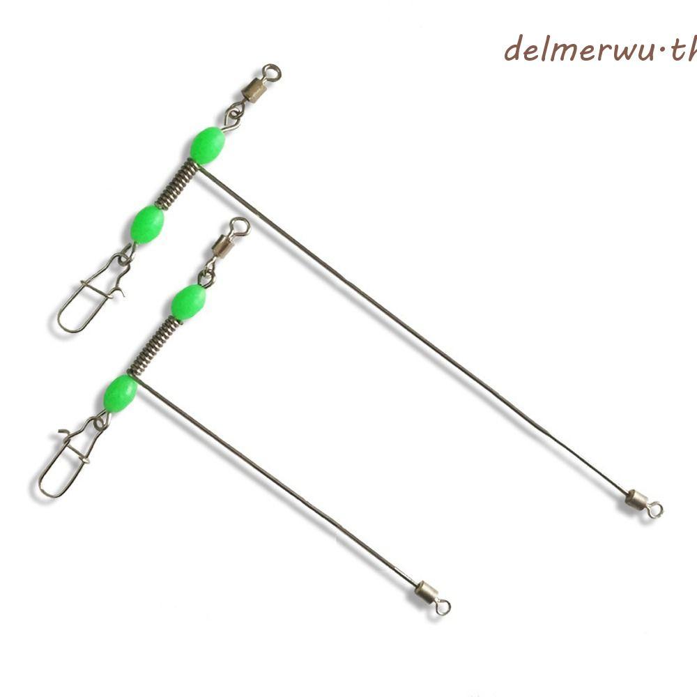 DELMERWU หมุนได้ไม่จำกัด T-Shape 3 ทาง ปรับล็อกไว้อย่างรวดเร็วและลดแรงเสียดทาน เหมาะสำหรับตกปลาในทะเลใกล้ฝั่ง