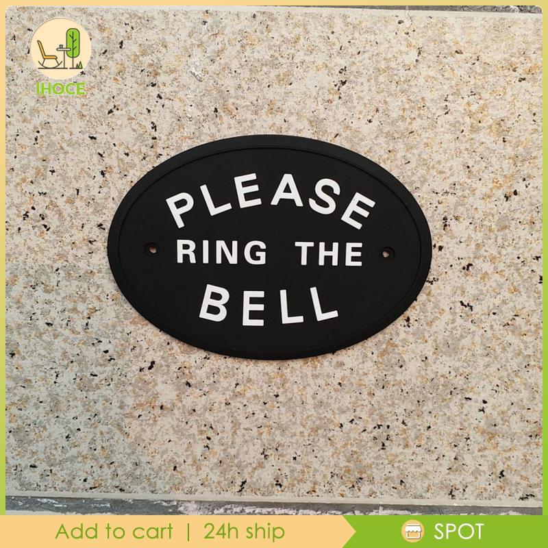 [Ihoce] 1x Handmade Please The Outdoor & Indoor Sign หลากสี 12.2 x 9 x 0.4cm