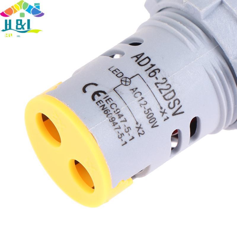 H&L 22MM AD16-22DSV Mini Voltage Meter LED Digital Display Voltmeter Indicator Signal Light/Pilot La