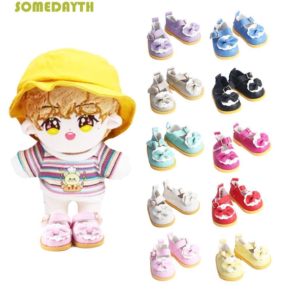 SOMEDAY Doll Boots Cotton Doll 5cm DIY Doll Bow Cute Mini Shoes