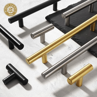 สแตนเลสแปรงคณะรัฐมนตรีจับไทเทเนียมเฟอร์นิเจอร์สีดำสง่างามจับ…