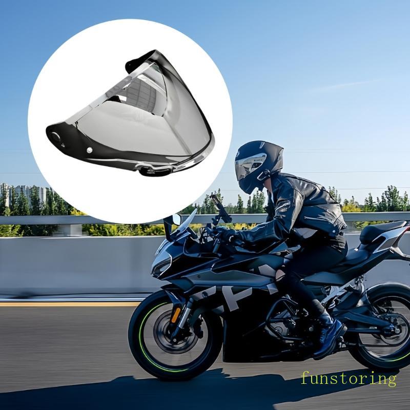 FUN ความต้านทานแรงกระแทกหมวกกันน็อครถจักรยานยนต์ Visors เลนส์ Make Of PC Featuring UV Protection Ant