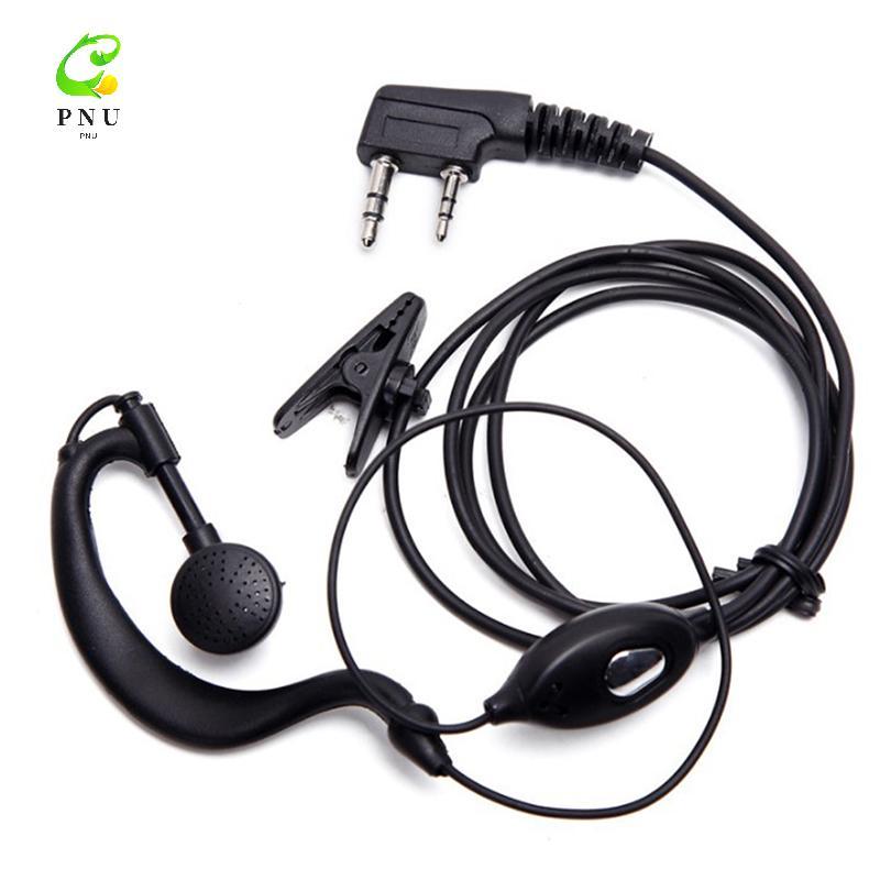 [PNU] 2 Pin Walkie-Talkie ชุดหูฟังแบบมีสายสองทางวิทยุหูฟังสําหรับ Baofeng BF-888S UV5R Walkie Talkie