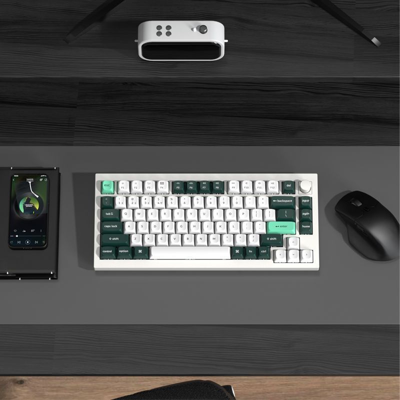 Keychron Bluetooth Q1HE Magnetic Axis Mechanical Keyboard อลูมิเนียม Tuo สามโหมดไร้สาย Fearless สัญญ