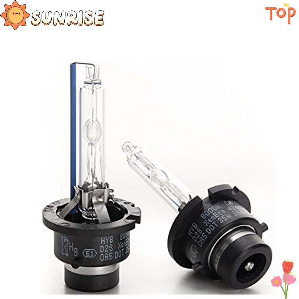 SUNRISE ไฟหน้าซีนอน 2 ชิ้น, Warm White Direct Replacement HID ไฟหน้า, 4300K/6000K/8000K 35W D2S D2C 