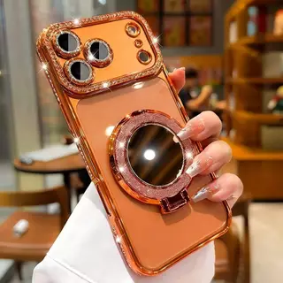 ใหม่ที่วางกระจกแต่งหน้าสร้างสรรค์เคสโทรศัพท์เหมาะสําหรับ ไอโฟน 17 16 15 14 13 12 11 มือโปร สูงสุด อากาศ เคสป้องกันการตกอุปกรณ์โต๊ะเครื่องแป้งอุปกรณ์มือถือแฟชั่นที่วางโทรศัพท์ทั เคสป้องกันคุณภาพสูงเคสโทรศัพท์มัลติฟังก์ชั่นโต๊ะเครื่องแป้ง