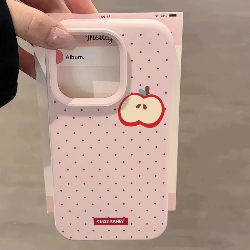 🔥สินค้าพร้อมส่ง! 🍎เคสโทรศัพท์ลายจุดและแอปเปิ้ลสุดหวาน! เคส iPhone 17/16/15 Pro Max/14/13/12/11 คุณภาพสูง ใสงามไม่ซ้ำ