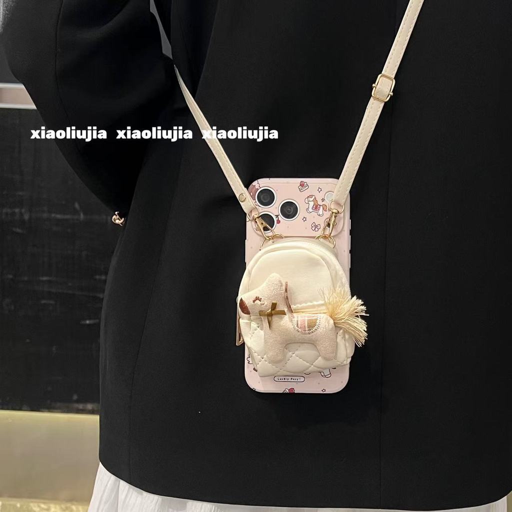 กระเป๋าเงิน magsafe wallet กระเป๋าตัง Niche Girl การ์ตูนสามมิติ Graffiti Pony หนังกระเป๋าเป้สะพายหลั