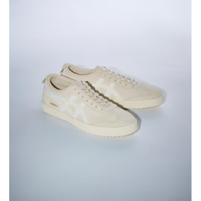 2I0Y PJ9I : Onitsuka Tiger Mens Womens Shoes ของแท้ MEXICO 66 DELEGATION Sports Casual Shoes Beige