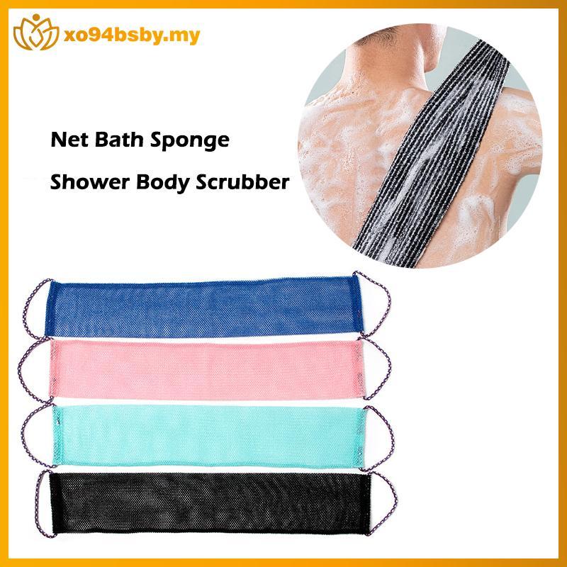 Xo94bsby Net Bath Sponge, 14x77cm Net Long Bath Net Sponge Exfoliating Shower Body Scrubber Ba Scrub
