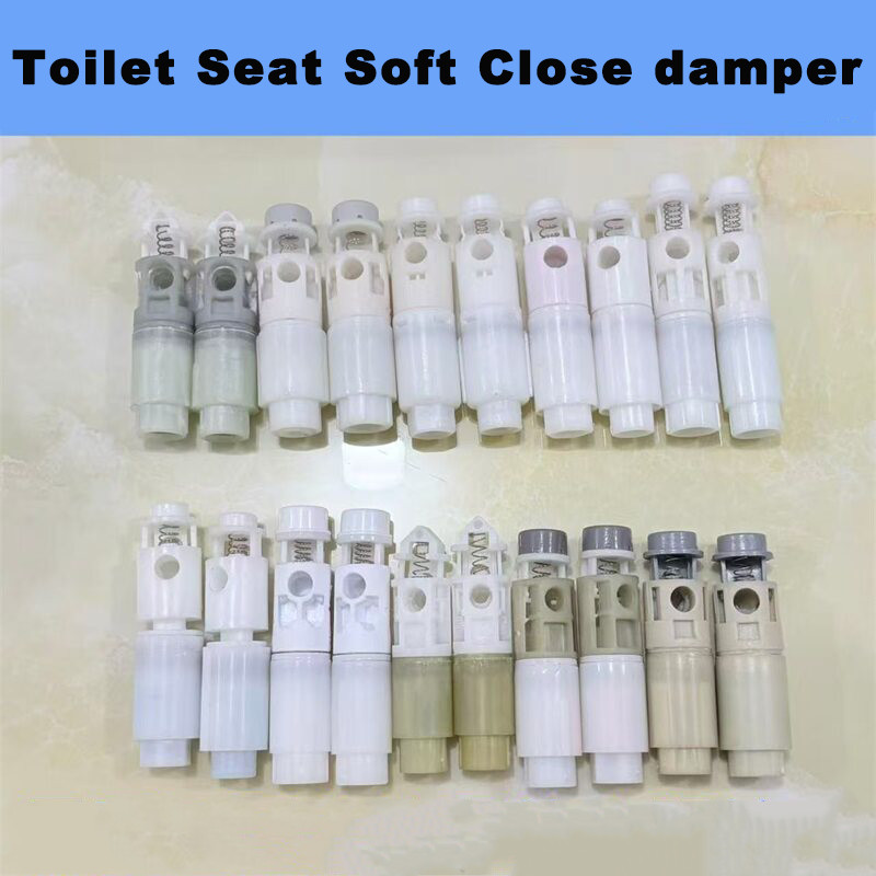 [คู่] Universal Toilet Seat Cover Soft Close บานพับแดมเปอร์ – เหมาะกับโถสุขภัณฑ์มาตรฐาน อะไหล่ฝาชักโครกทดแทน